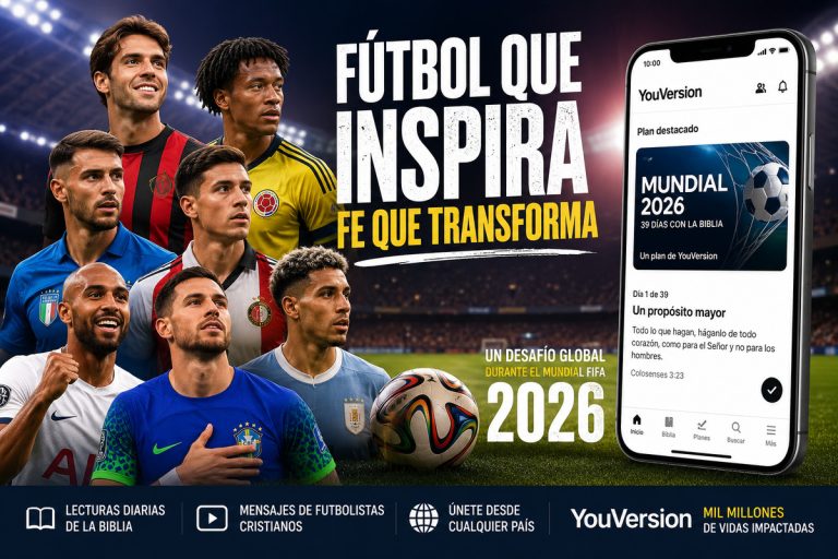Estrellas del fútbol y la Biblia: la iniciativa de YouVersion que busca impactar a millones durante el Mundial 2026